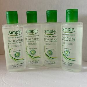 Simple Micellar Cleansing Water 6.7 oz Lot of 4 bottles